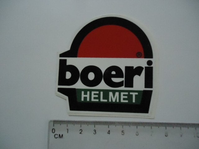 sticker oud BOERI HELM Italie motorcross motor cross sport, Verzenden, Zo goed als nieuw, Sport
