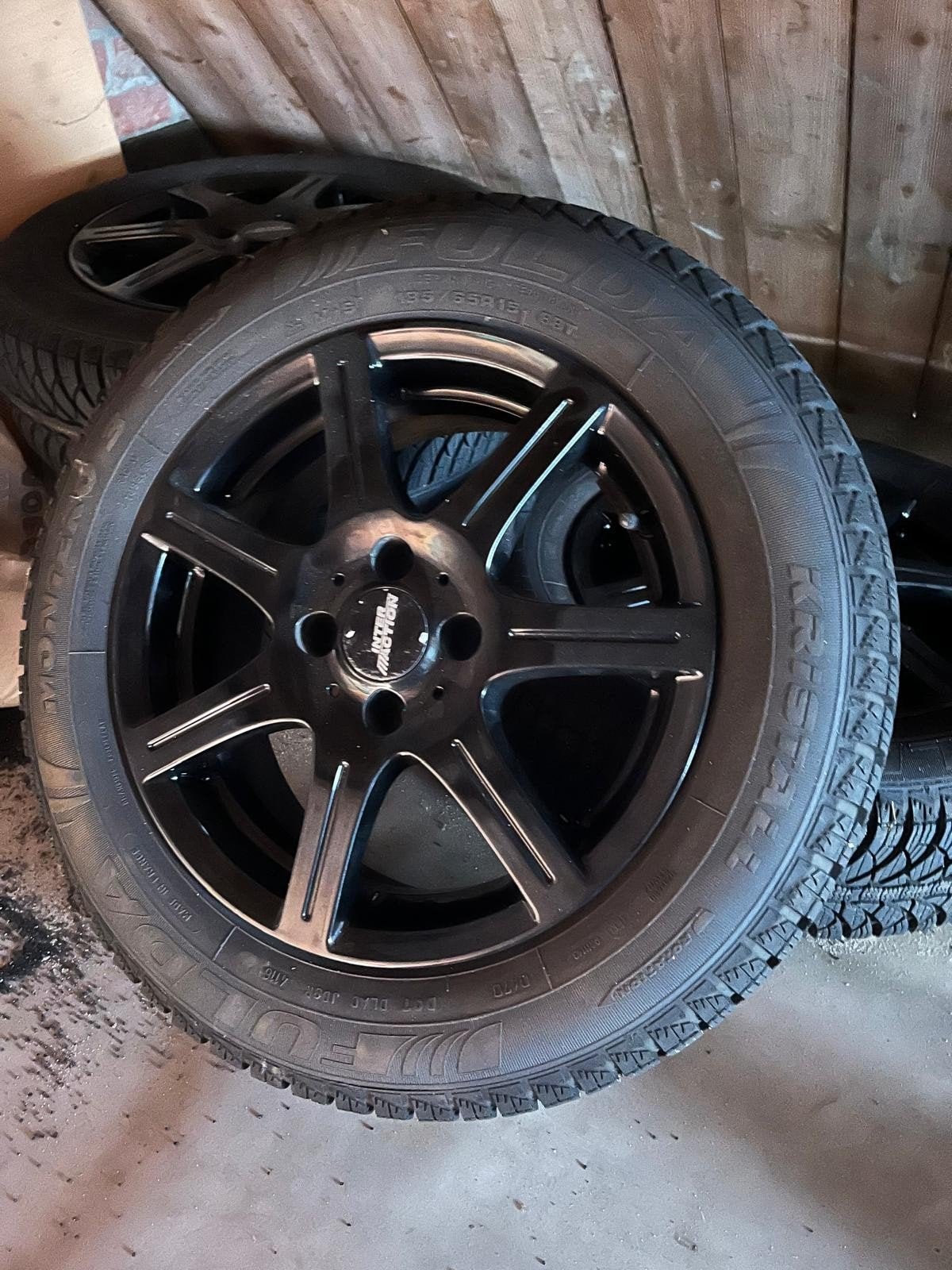 Winterbandenset Fulda 185/65R15 4x100 o.a. mazda 2, Ophalen, Gebruikt, Mazda