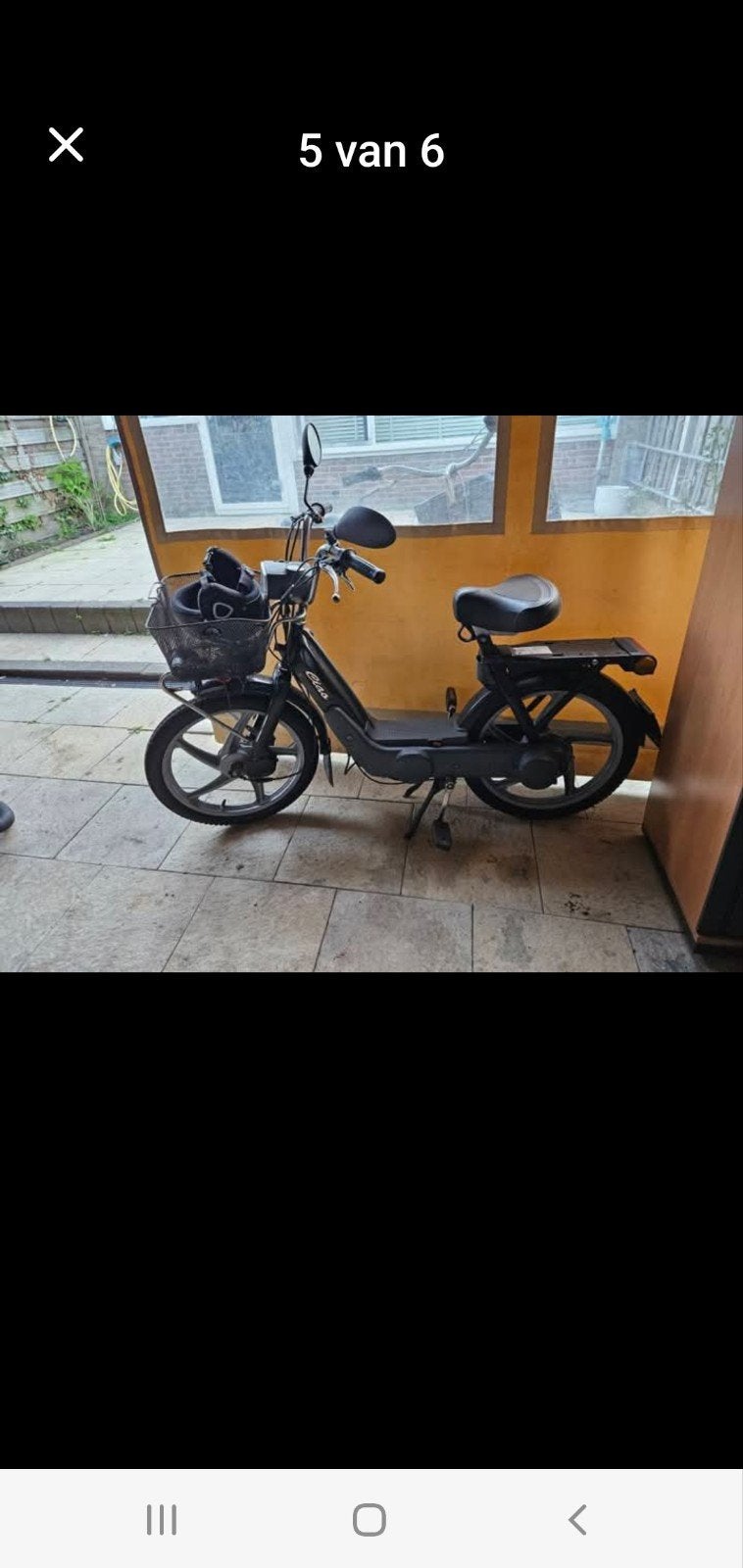 Mooie Piaggio Ciao snorfiets met mand en helm, Ophalen, Gebruikt, Maximaal 25 km/u, Piaggio