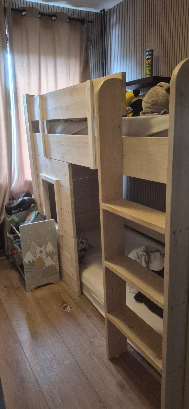 Hoogslaper, Huis en Inrichting, Ophalen, Gebruikt, 90 cm, Eenpersoons