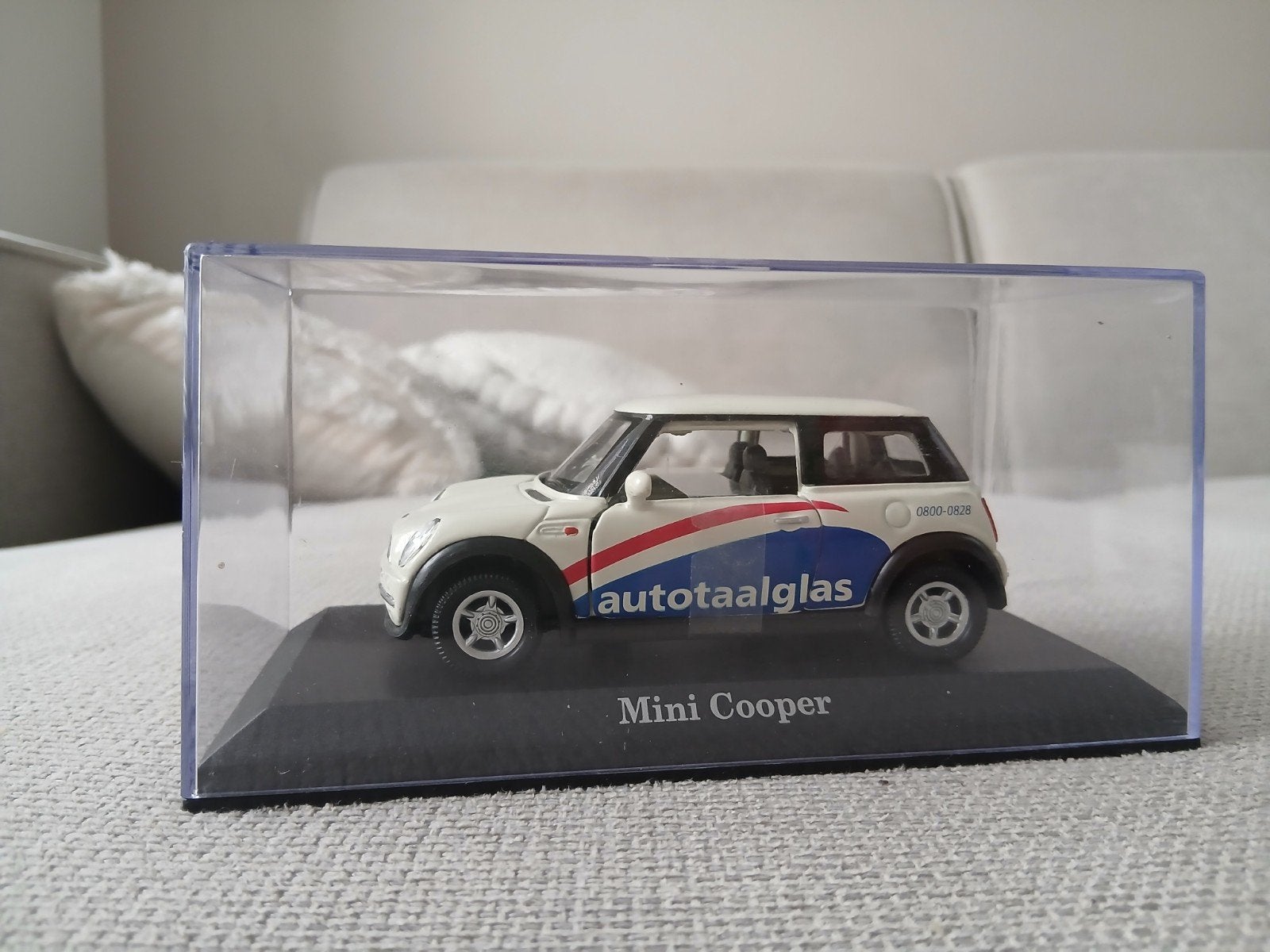 Mini Cooper modelauto Autotaalglas, Ophalen of Verzenden, Zo goed als nieuw, Auto
