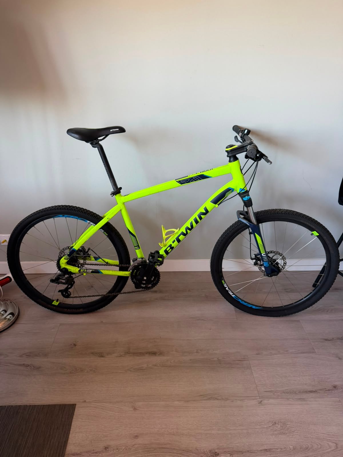 Rockrider ST 520 mountainbike geel maat XL, Fietsen en Brommers, Fietsen | Mountainbikes en ATB, 57 cm of meer, Ophalen, Zo goed als nieuw