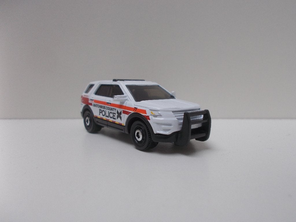 6524 '16 Ford Explorer Police Interceptor Utility Matchbox, Ophalen of Verzenden, Gebruikt, Auto