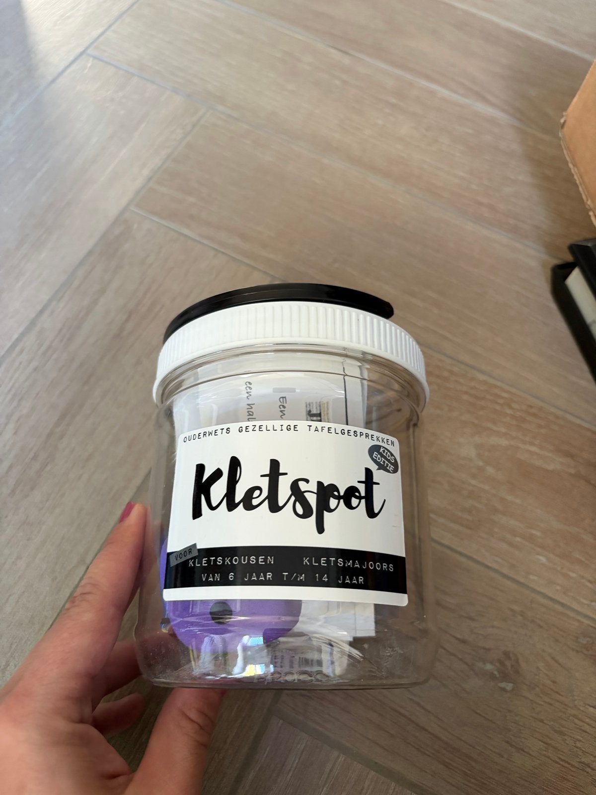 Kletspot voor gezellige tafelgesprekken, Ophalen, Zo goed als nieuw