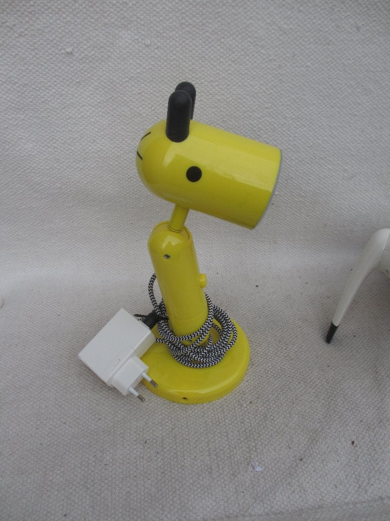 Ikea Krux tafellamp jaren 80 Monica Mulder, Kunststof, Gebruikt, Vintage, Met schakelaar