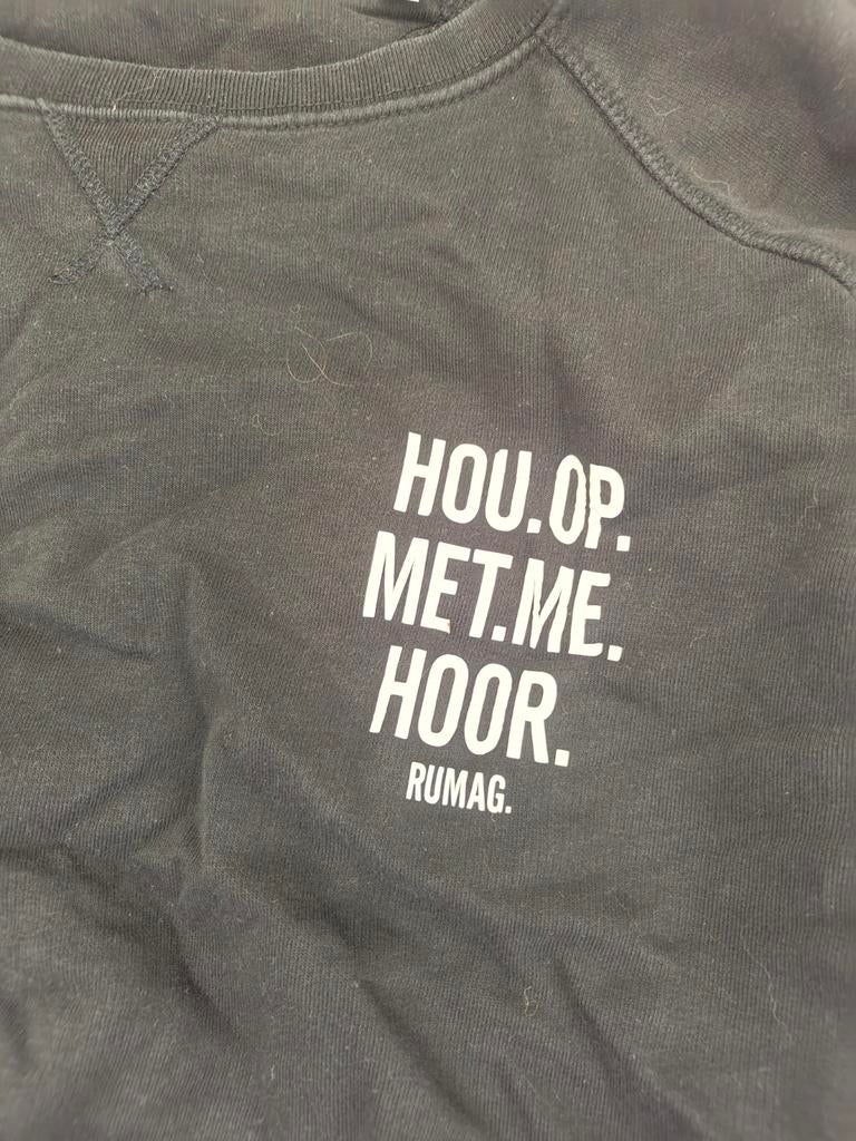 Zwarte Rumag sweater met print - Maat L, Kleding | Dames, Maat 38/40 (M), Zwart, Rumag, Ophalen of Verzenden