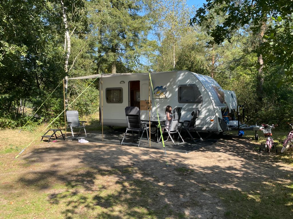 Zonneluifel caravan met pees, 3,5m breed, 2m diep, Ophalen of Verzenden, Zo goed als nieuw