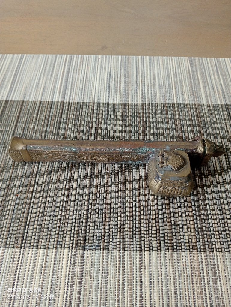Perzische pennenkoker met inktpot, Antiek en Kunst, Ophalen of Verzenden, Koper