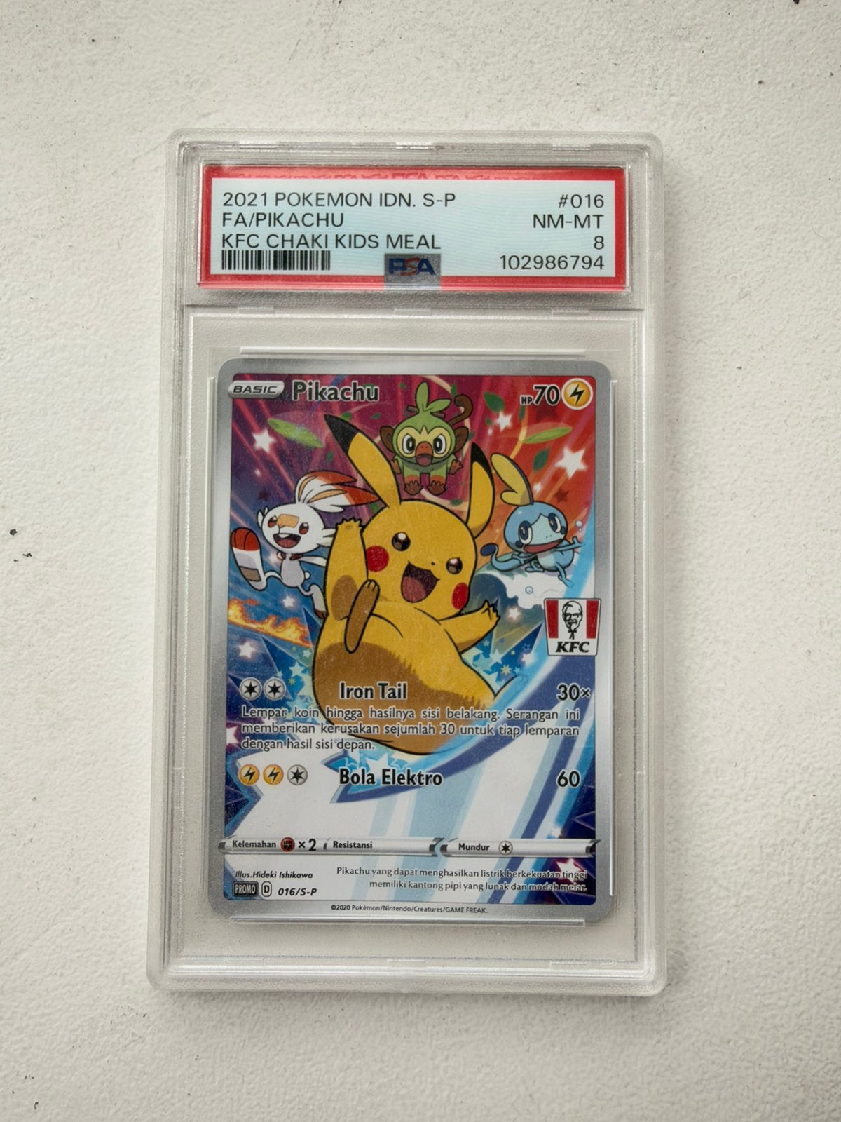 Pikachu [KFC] #16/S-P, Ophalen of Verzenden, Zo goed als nieuw, Losse kaart