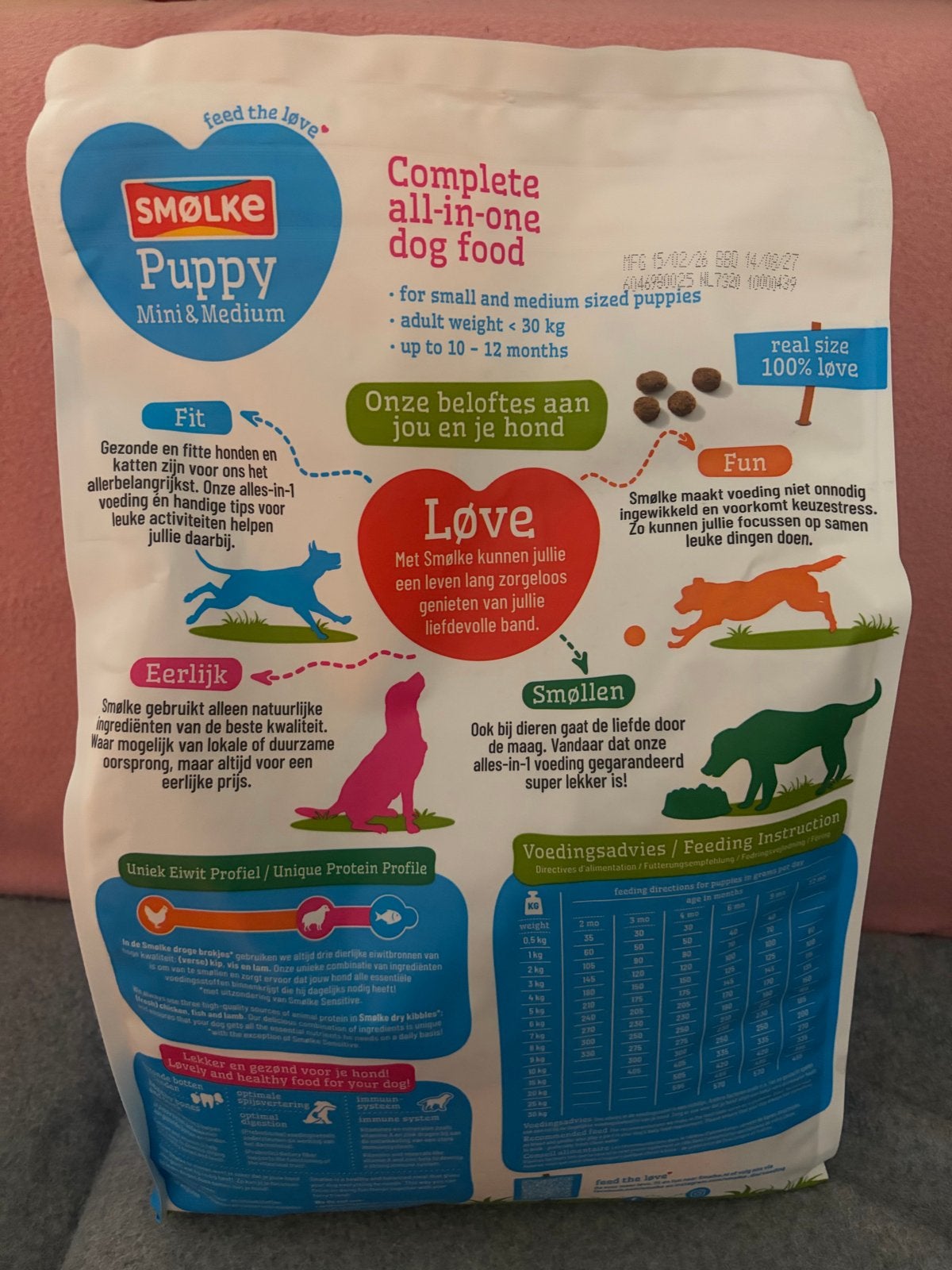 Smølke puppybrok, Dieren en Toebehoren, Ophalen of Verzenden, Hond