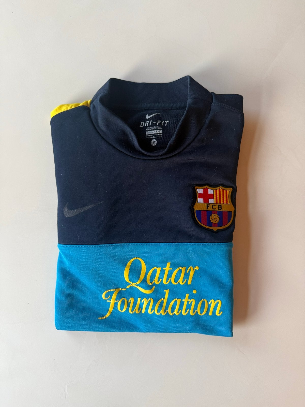 FC Barcelona Nike Trainingsshirt - Gedragen, Ophalen of Verzenden, Voetbal, Gedragen, Maat 48/50 (M)