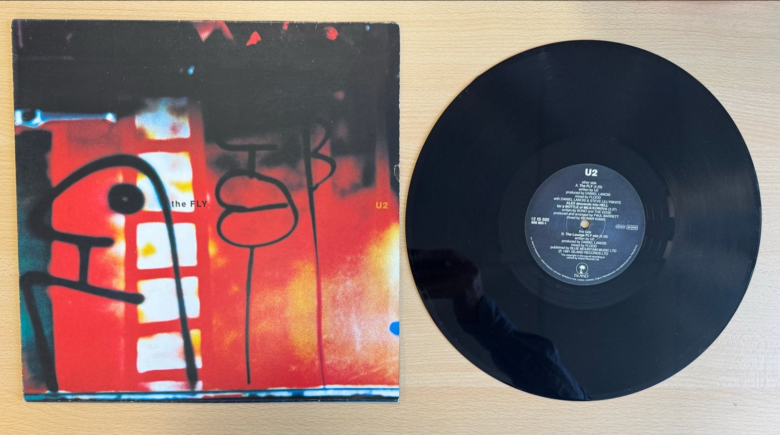 U2 - The Fly 12” - UK & Europe 1991, Rock, Gebruikt, Verzenden, EP
