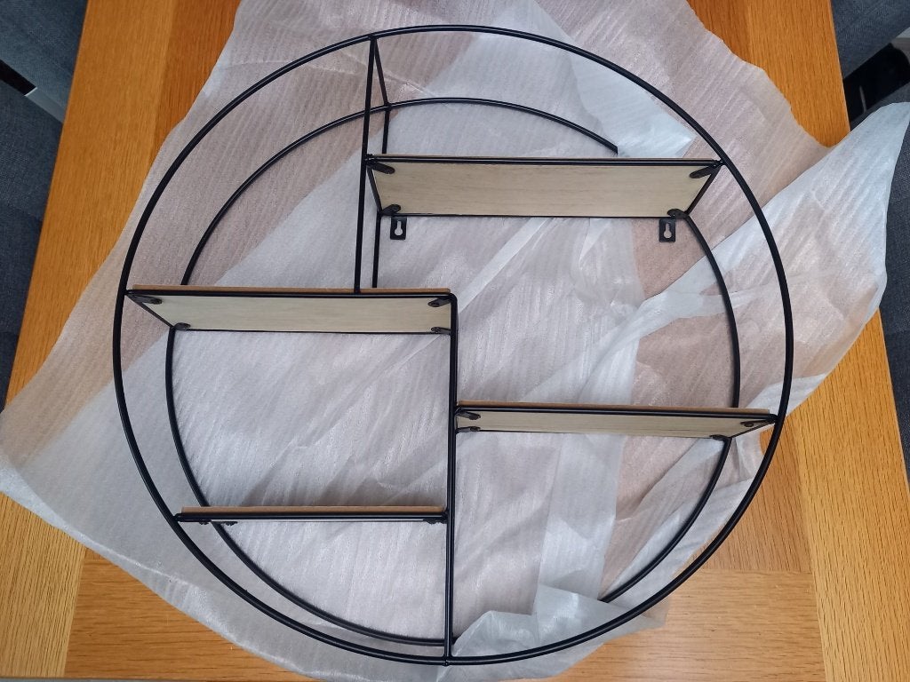 Rond wandrek, Huis en Inrichting, Woonaccessoires | Wandplanken en Boekenplanken, Ophalen, Nieuw