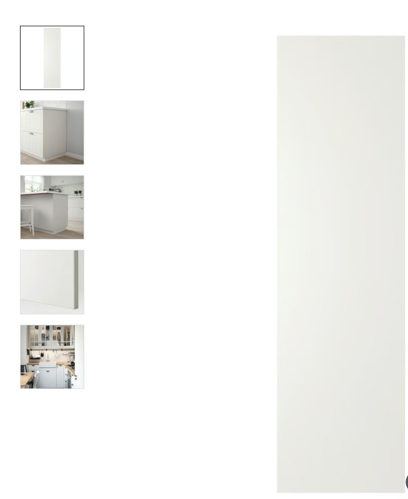 IKEA Stensund bedekkingspaneel wit 62x220 cm [Nieuw], Ophalen, 200 cm of meer, Wit, Nieuw