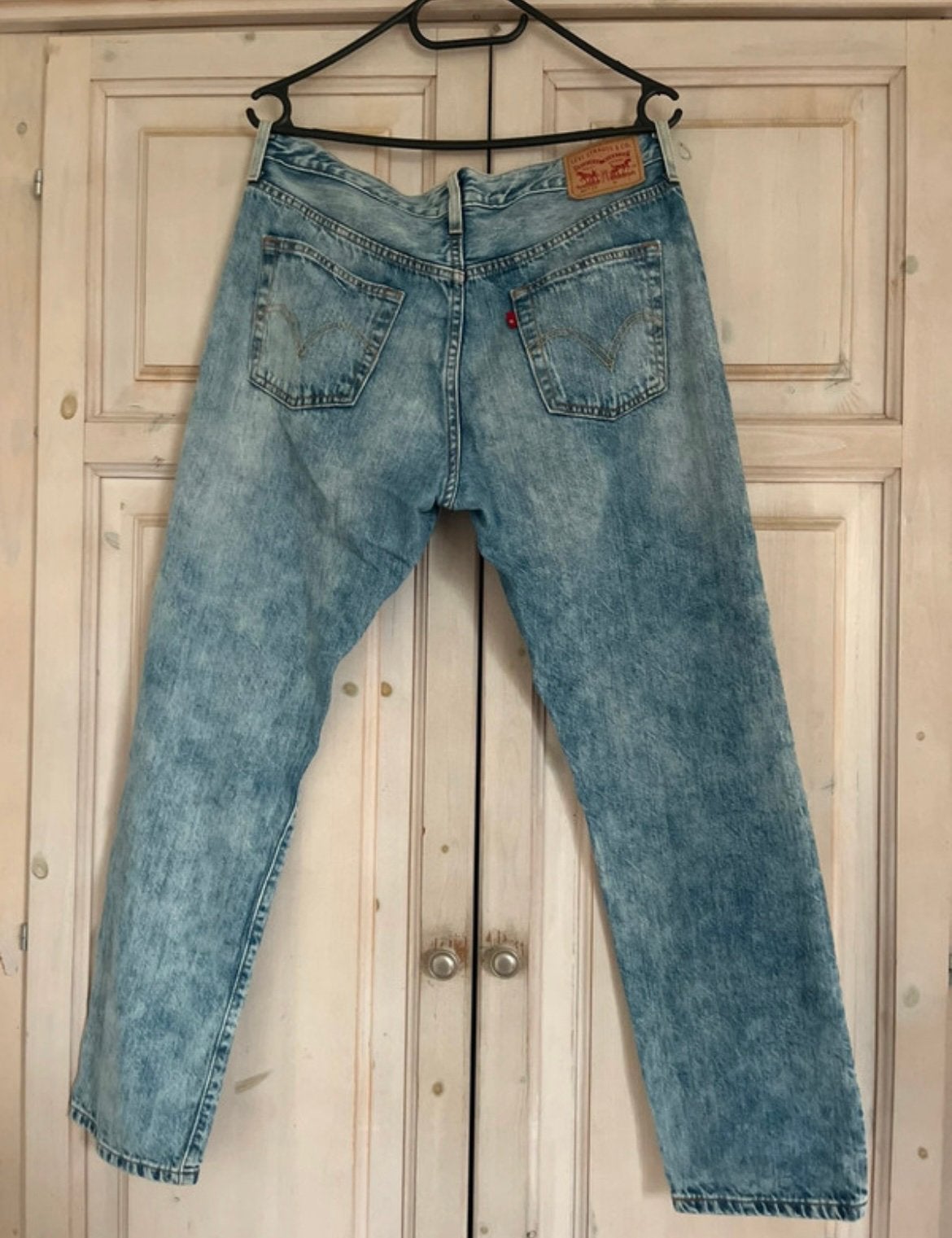 Levi’s 501 jeans maat 28, Ophalen of Verzenden, Zo goed als nieuw, Blauw, W28 - W29 (confectie 36)