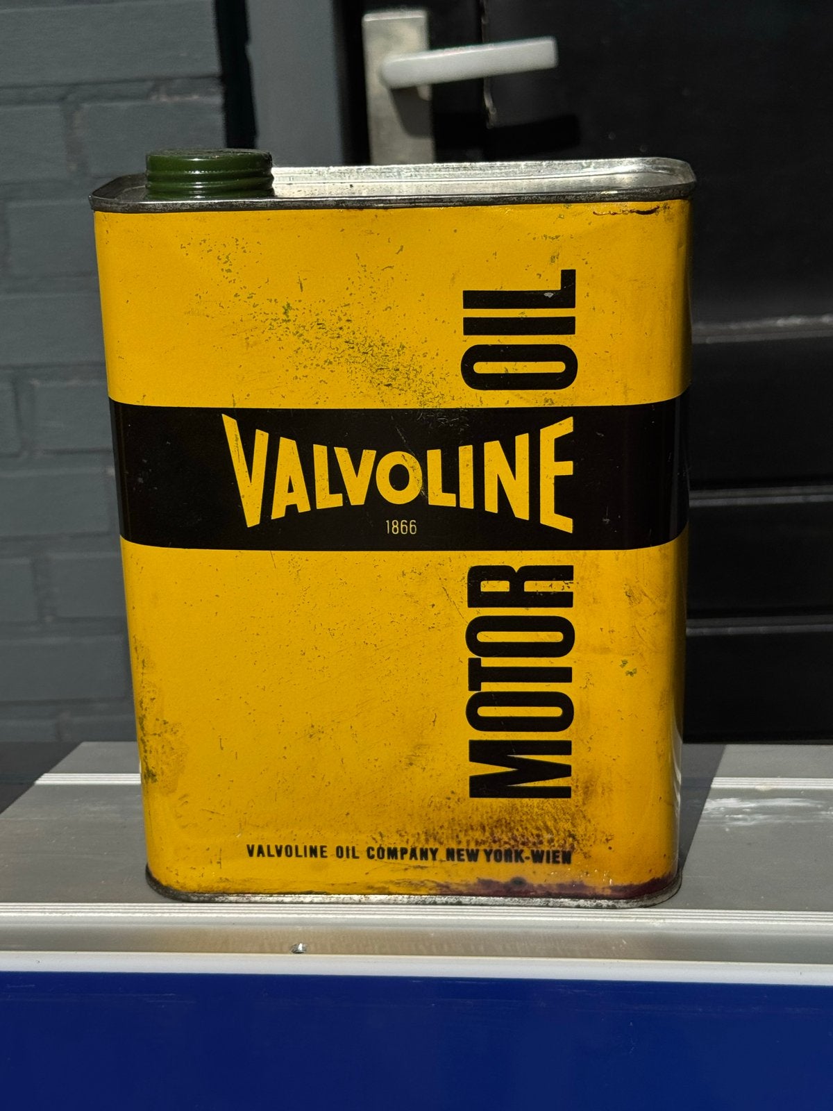 Vintage Valvoline Motor Oil Blik - ca. 2,5 liter, Verzamelen, Gebruikt, ., ., .