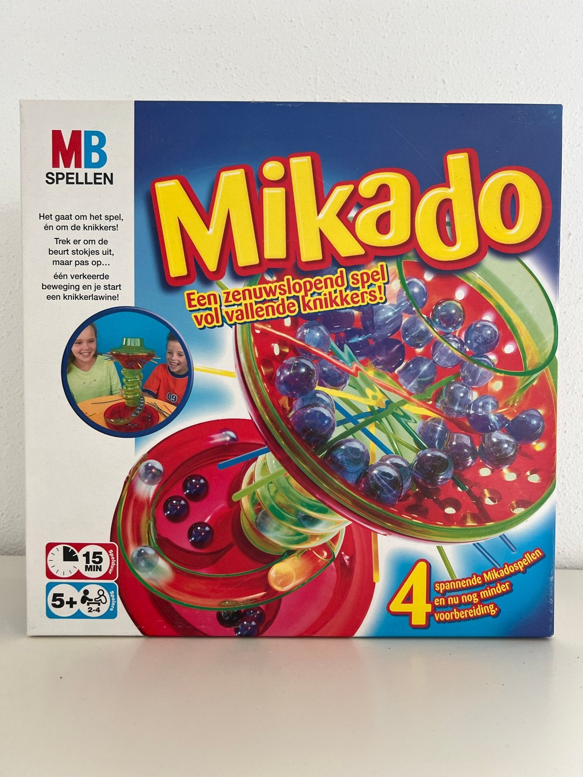Mikado knikkerspel - MB Spellen, Ophalen of Verzenden, Zo goed als nieuw, Jongen of Meisje