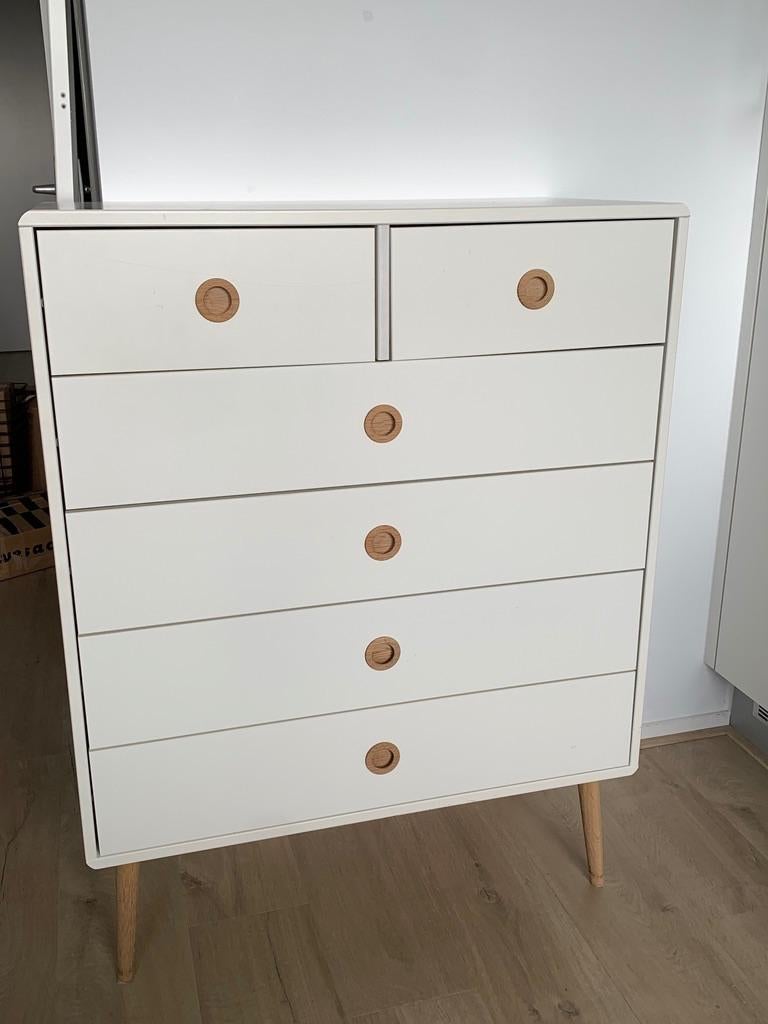 Danish chest of drawers (bidding allowed), Ophalen, 5 laden of meer, 100 tot 150 cm, 50 tot 100 cm