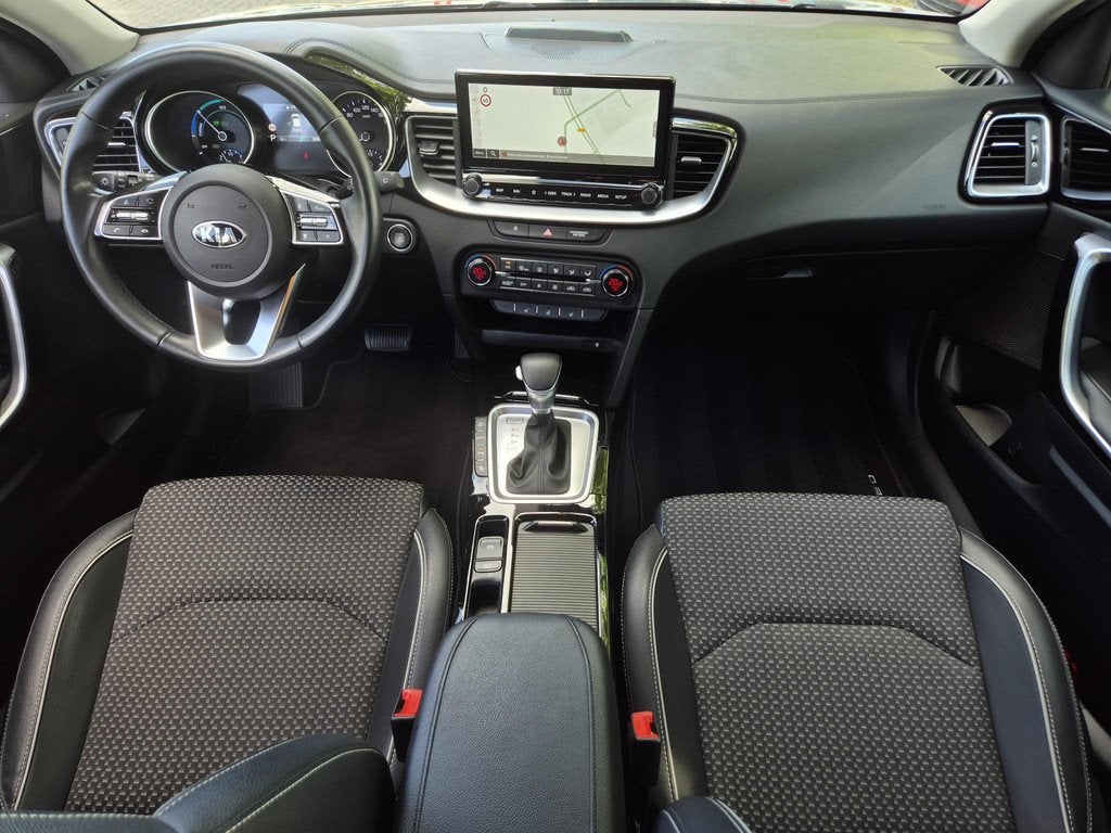 Kia XCeed 1.6 GDi PHEV DynamicPlusLine / Fabrieksgarantie to, Auto's, Kia, XCeed, Gebruikt, Blauw, Leder en Stof