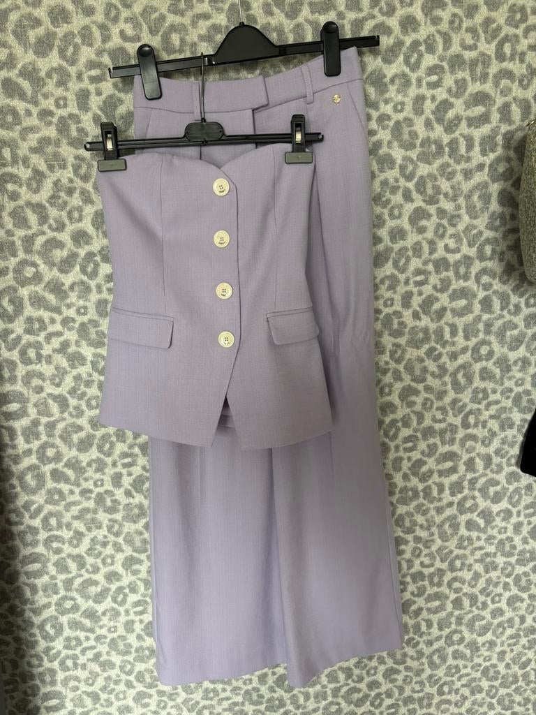 Josh v co ord set pantalon + top lilac nina maat xs/s, Paars, Ophalen of Verzenden, Zo goed als nieuw, Maat 36 (S)
