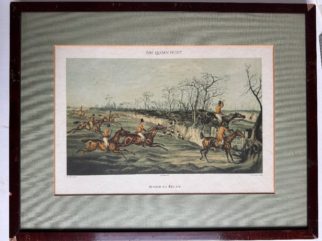 1835 - Paarden - Alken - Snob is beat P0660, Ophalen of Verzenden, Ets, 1800 - 1899