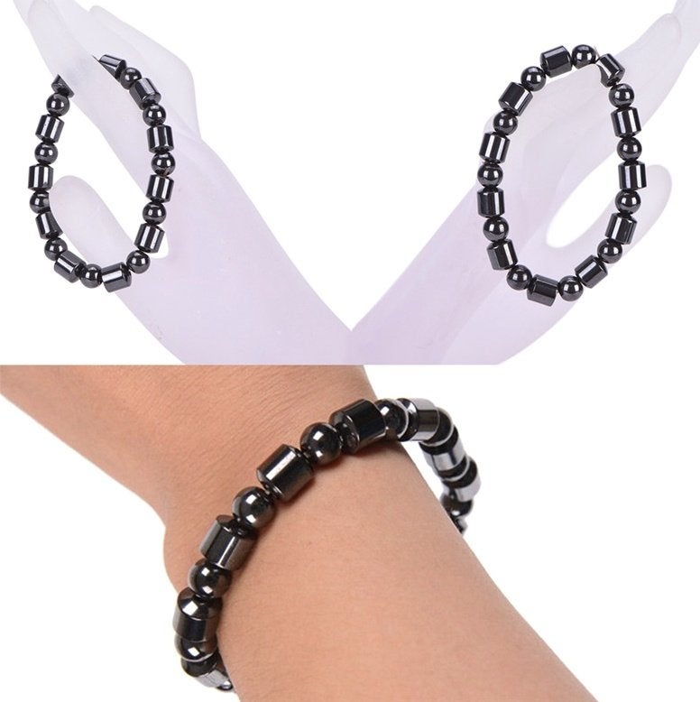 Magnetische therapie armband, Ophalen of Verzenden, Nieuw, Zwart, Overige materialen