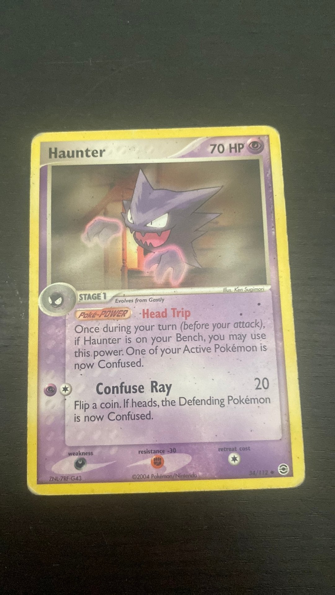 Vileplume en haunter pokemom, Ophalen of Verzenden, Zo goed als nieuw, Meerdere kaarten, Foil