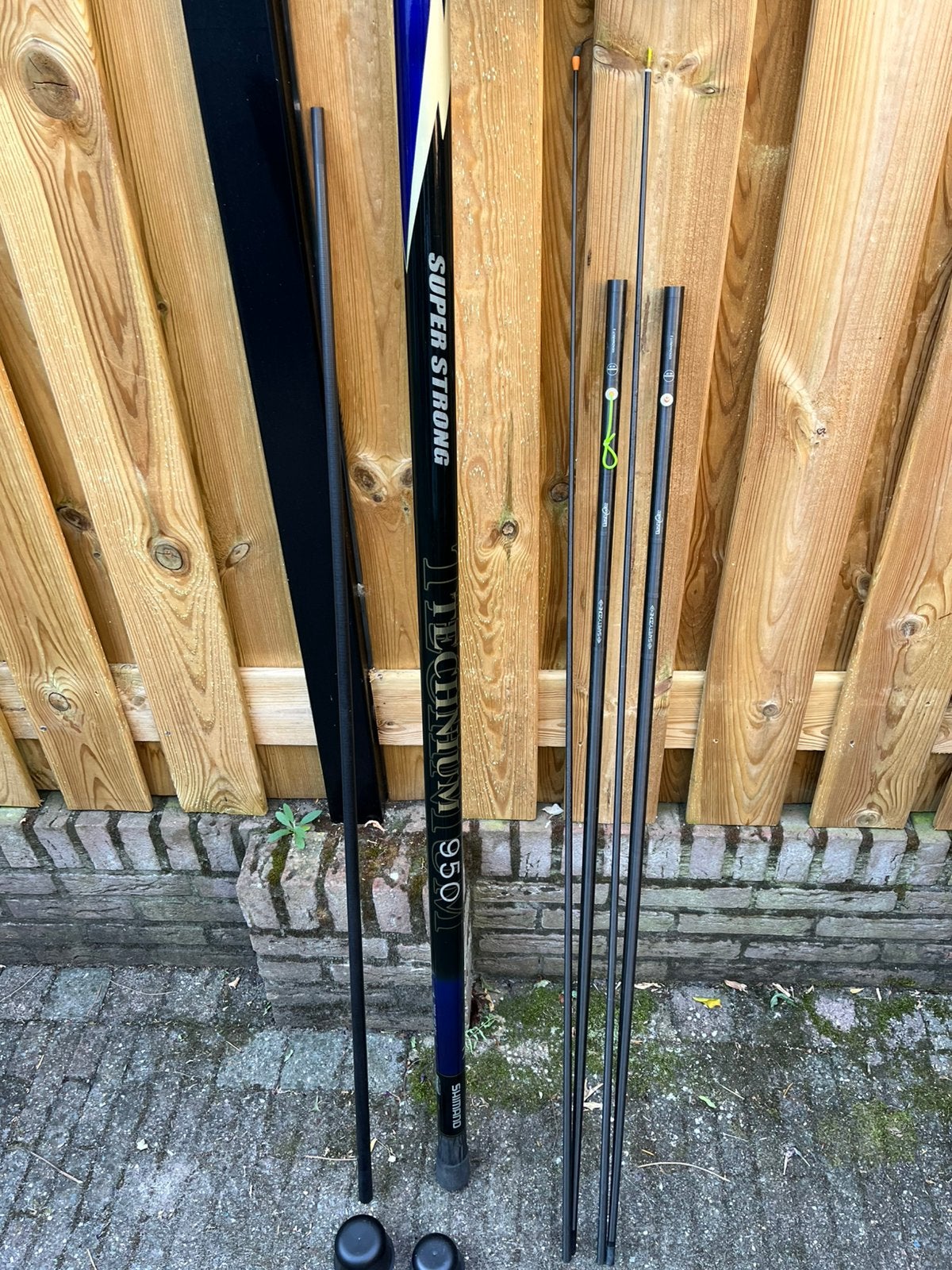 Shimano Technium Super Strong 9.5 M met topsets en cupset, Ophalen, Zo goed als nieuw