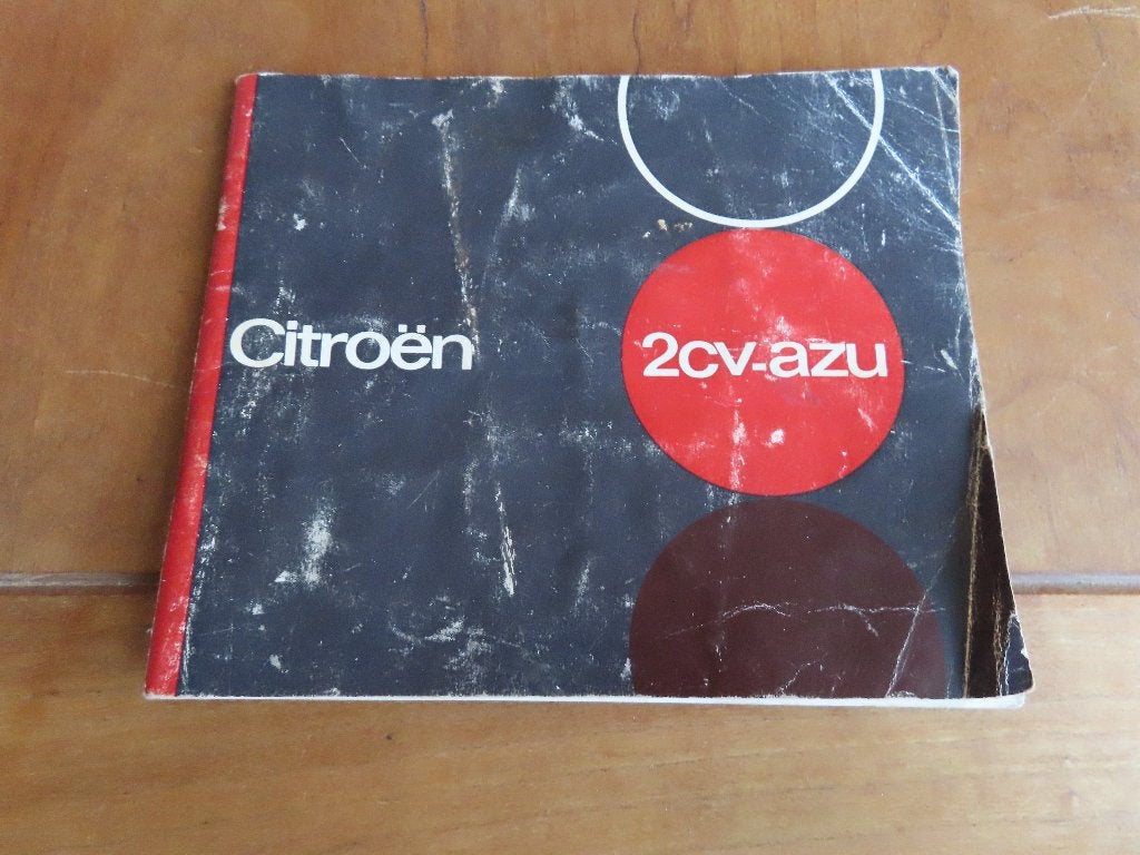Instructieboekje Citroen 2CV AZU 12-1966, Ophalen of Verzenden