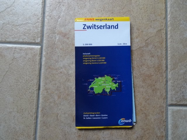 anwb wegenkaart Zwitserland, Boeken, Atlassen en Landkaarten, 2000 tot heden, Europa Overig, Ophalen of Verzenden, Landkaart