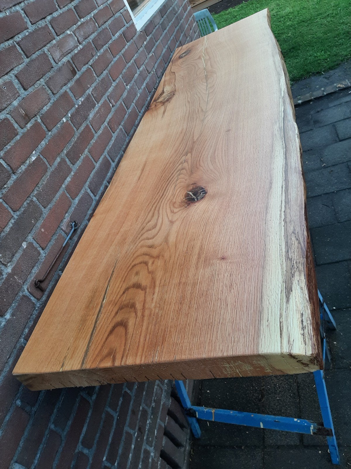 Eikenhouten aanrechtblad/ werkblad, Ophalen, Gebruikt, Hout, 50 tot 100 mm