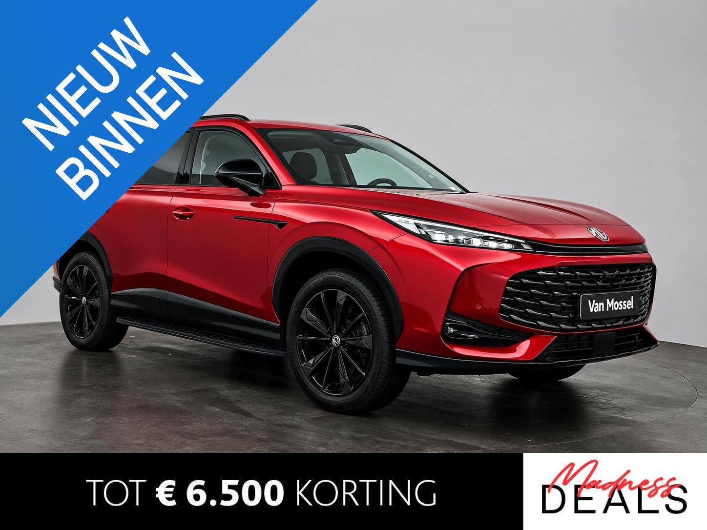 MG HS 1.5T PHEV Luxury Black Edition | 360 Camera | LED | St, Auto's, Verwarmde buitenspiegels, 4 cilinders, Wit, Nieuw
