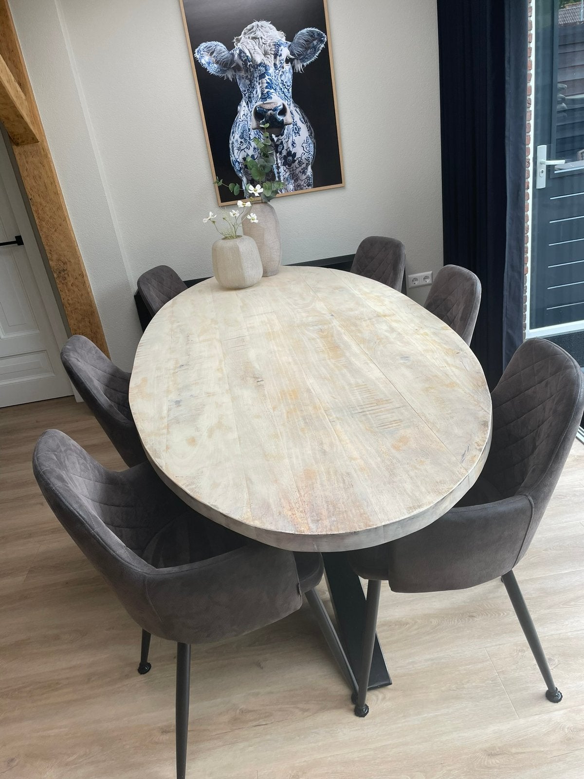 Eettafel 240x110, Ophalen, 100 tot 150 cm, 200 cm of meer, Zo goed als nieuw