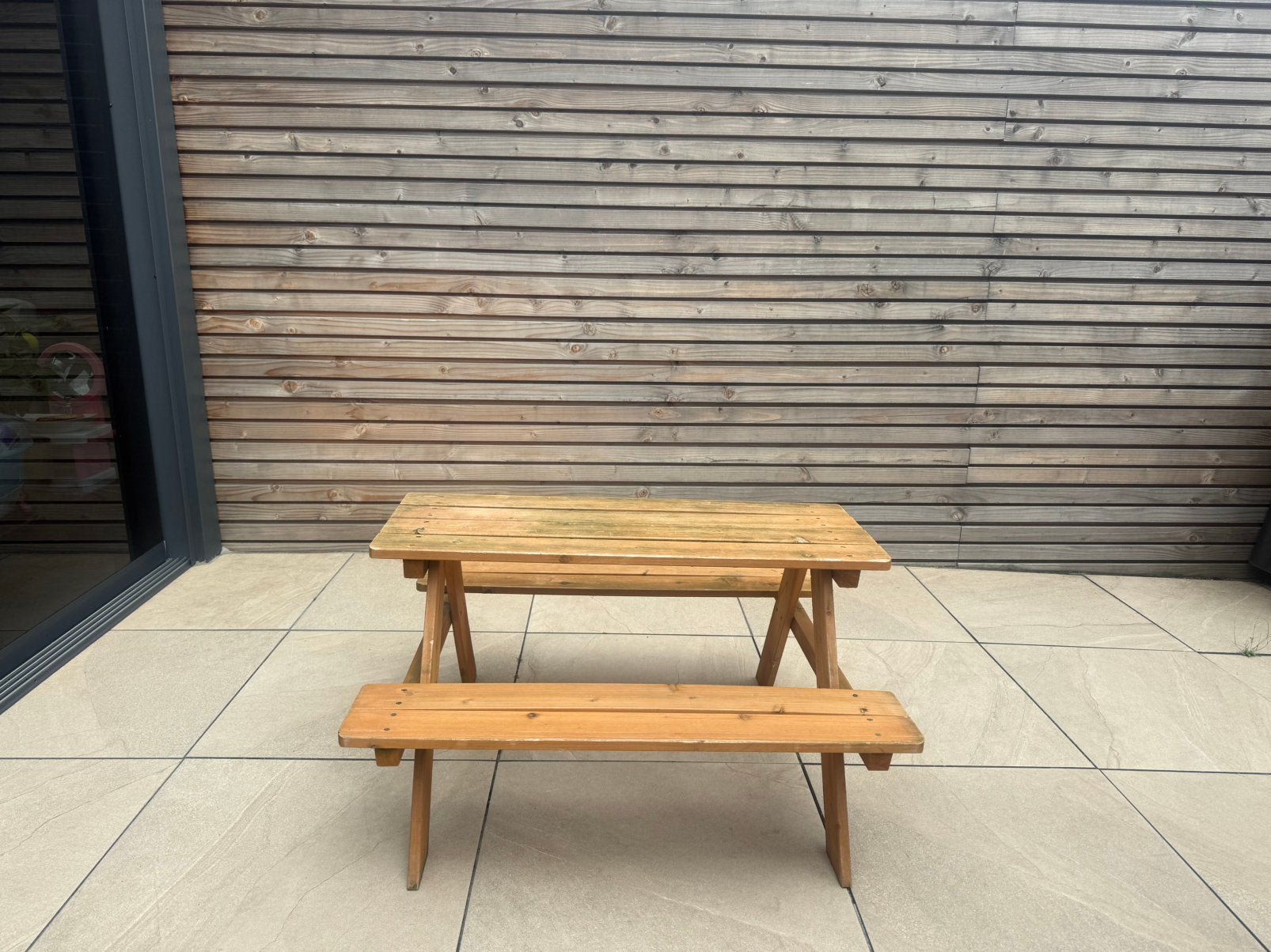 Kinder picknicktafel, Ophalen, Zo goed als nieuw, Rechthoekig, Hout