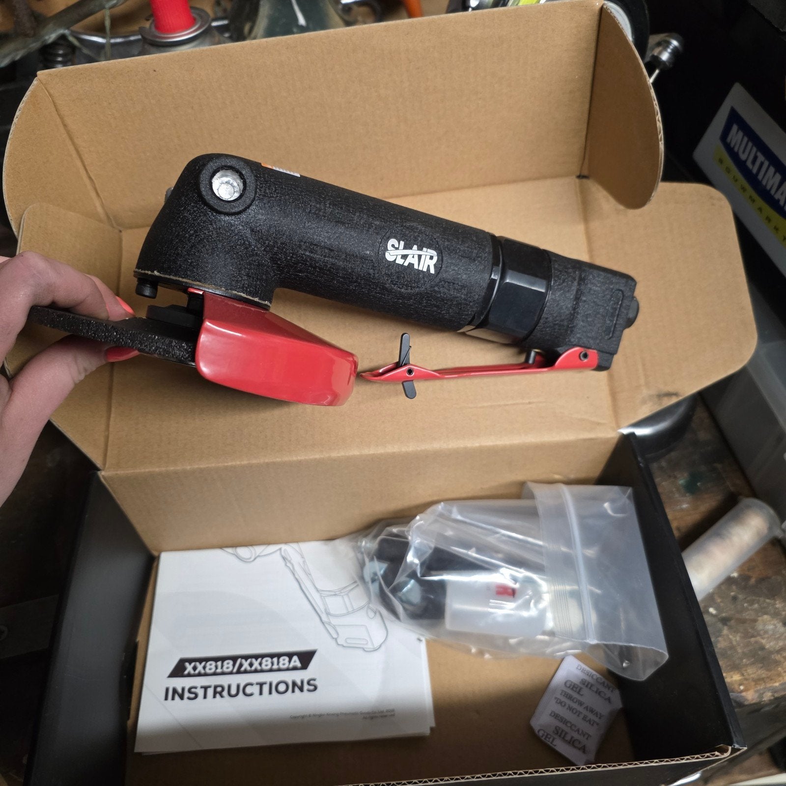 Pneumatische slijpmachine nieuw, Ophalen of Verzenden, Minder dan 700 watt, Werkbankslijpmachine