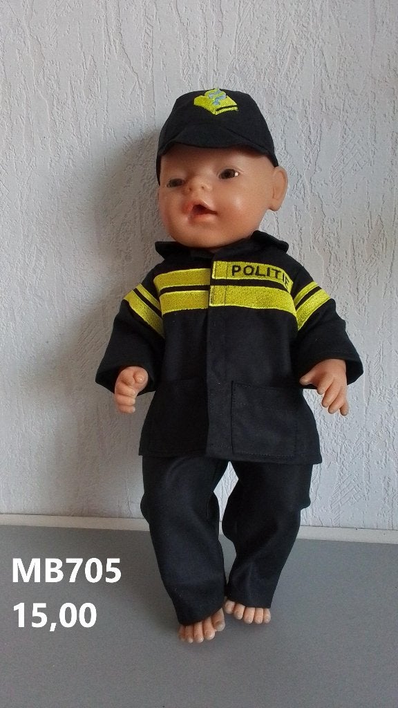 Poppenkleertjes baby born. Politiepak. Opbrengst KiKa., Kinderen en Baby's, Speelgoed | Poppen, Ophalen, Nieuw, Babypop