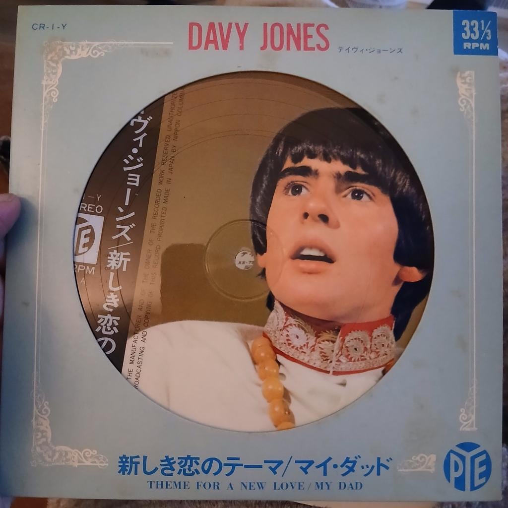 Davy Jones - Theme For A New Love / My Dad (Japanse Single), 7 inch, Single, Ophalen of Verzenden, Zo goed als nieuw