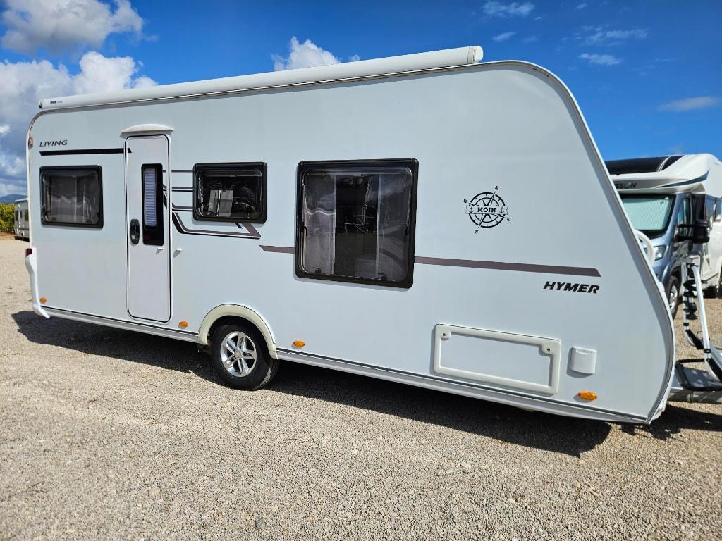 Eriba/Hymer  Living edition 470 Queen size bed  in spanje !!, Queensbed, Schokbreker, Bedrijf, Treinzit