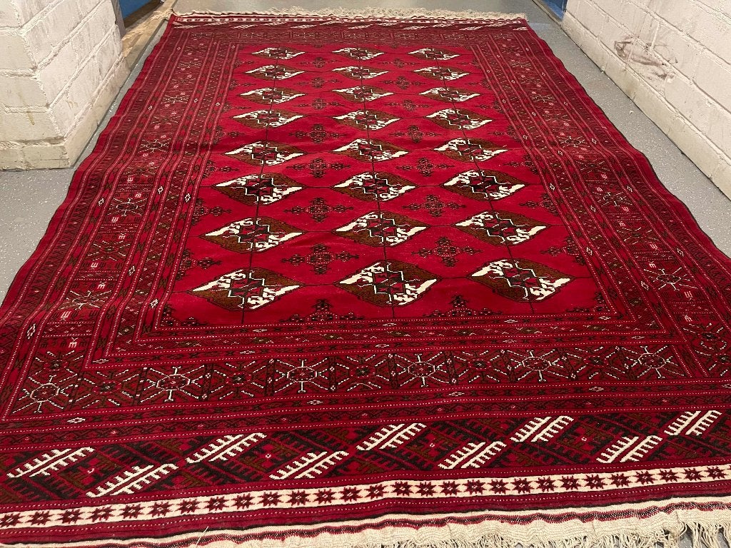 2x mooi Oude Afghaans handgeknoopt tapijten, Tapijt, 150 tot 200 cm, Vierkant, 200 cm of meer