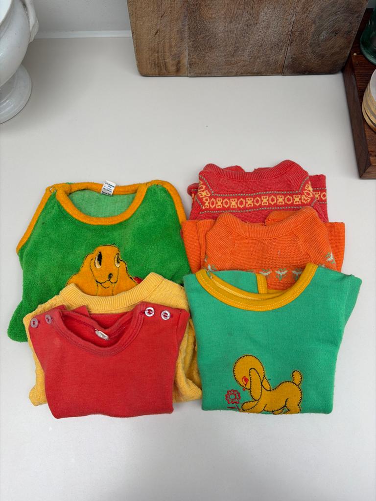 Setje jaren '70 babykleding - Vintage en schattig!, Ophalen of Verzenden, Zo goed als nieuw
