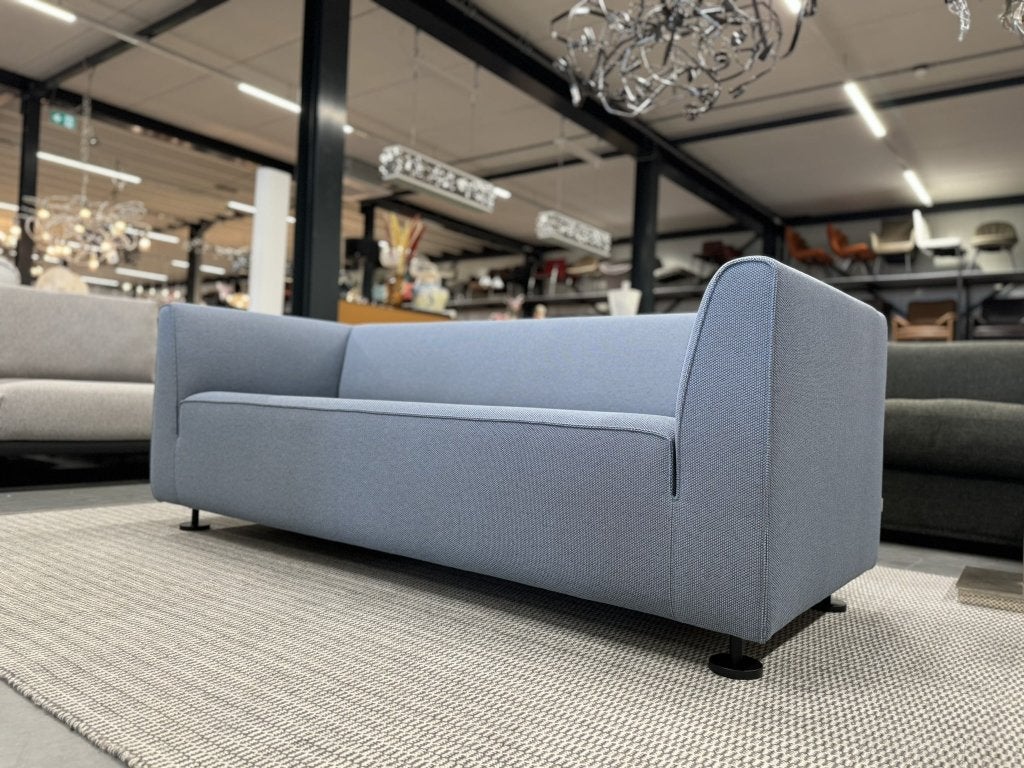 Nieuw Gelderland 4800 bank 3 & 2,5 zits Opera blauw stof, Ophalen of Verzenden, Rechte bank, Info@gelderlanddesign.com, Gelderland