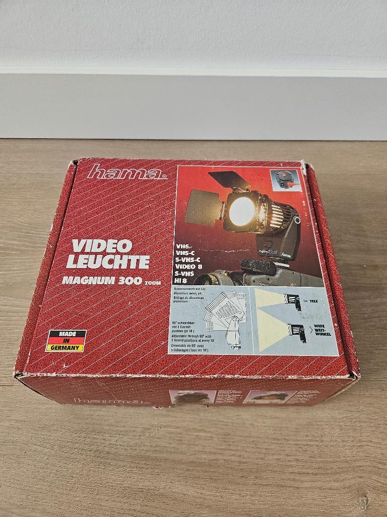 Hama magnum 300 zoom studio lamp, Ophalen of Verzenden, Gebruikt, Lamp of Flitsset