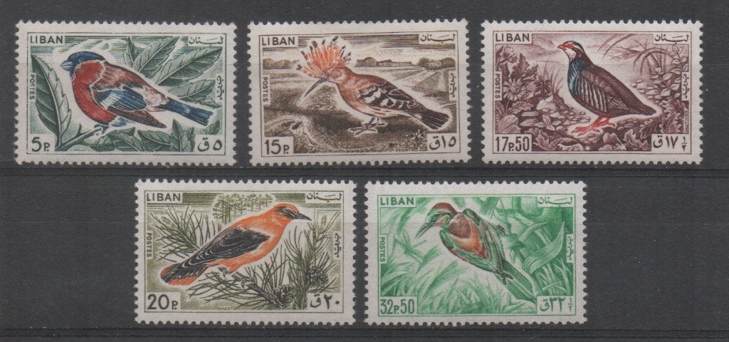 C594 Libanon 894+896/99 postfris Vogels, Verzenden, Postfris, Dier of Natuur