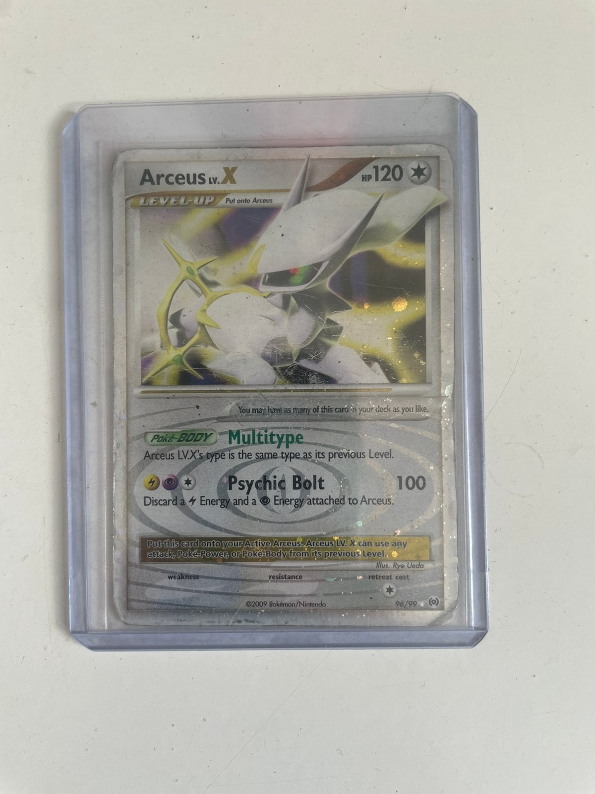 Pokémon Arceus LV.X 96/99 – Platinum Arceus, Ophalen of Verzenden, Zo goed als nieuw