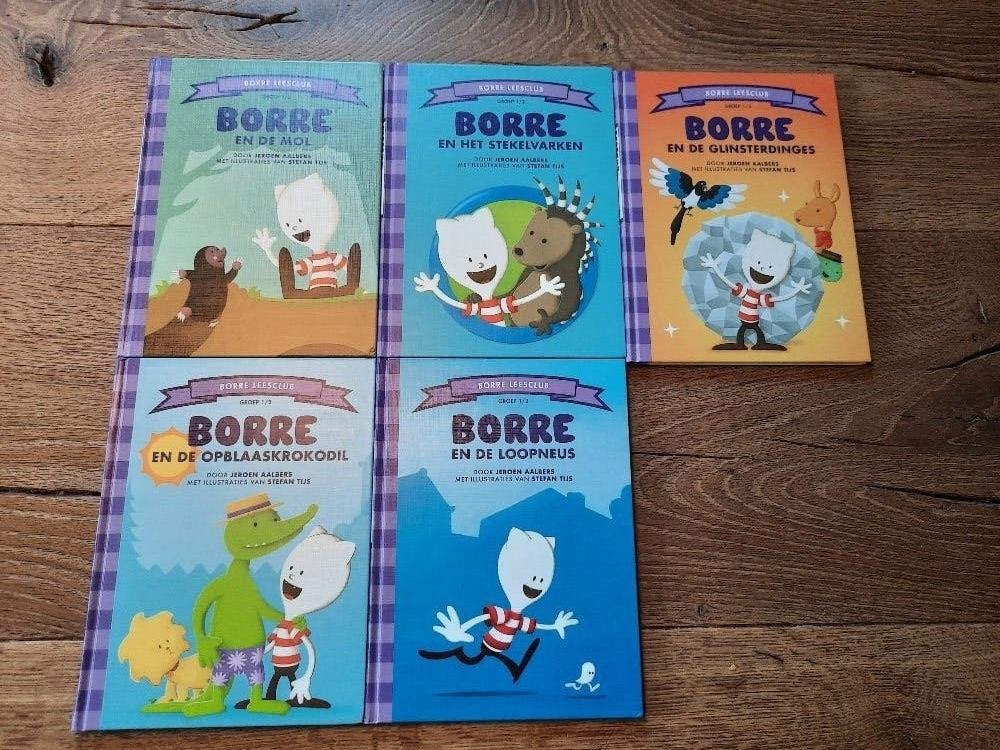 Borre boekjes, leeftijd groep 1/2 (nog 2 stuks), Ophalen of Verzenden, Zo goed als nieuw, Jeroen Aalbers, Fictie algemeen