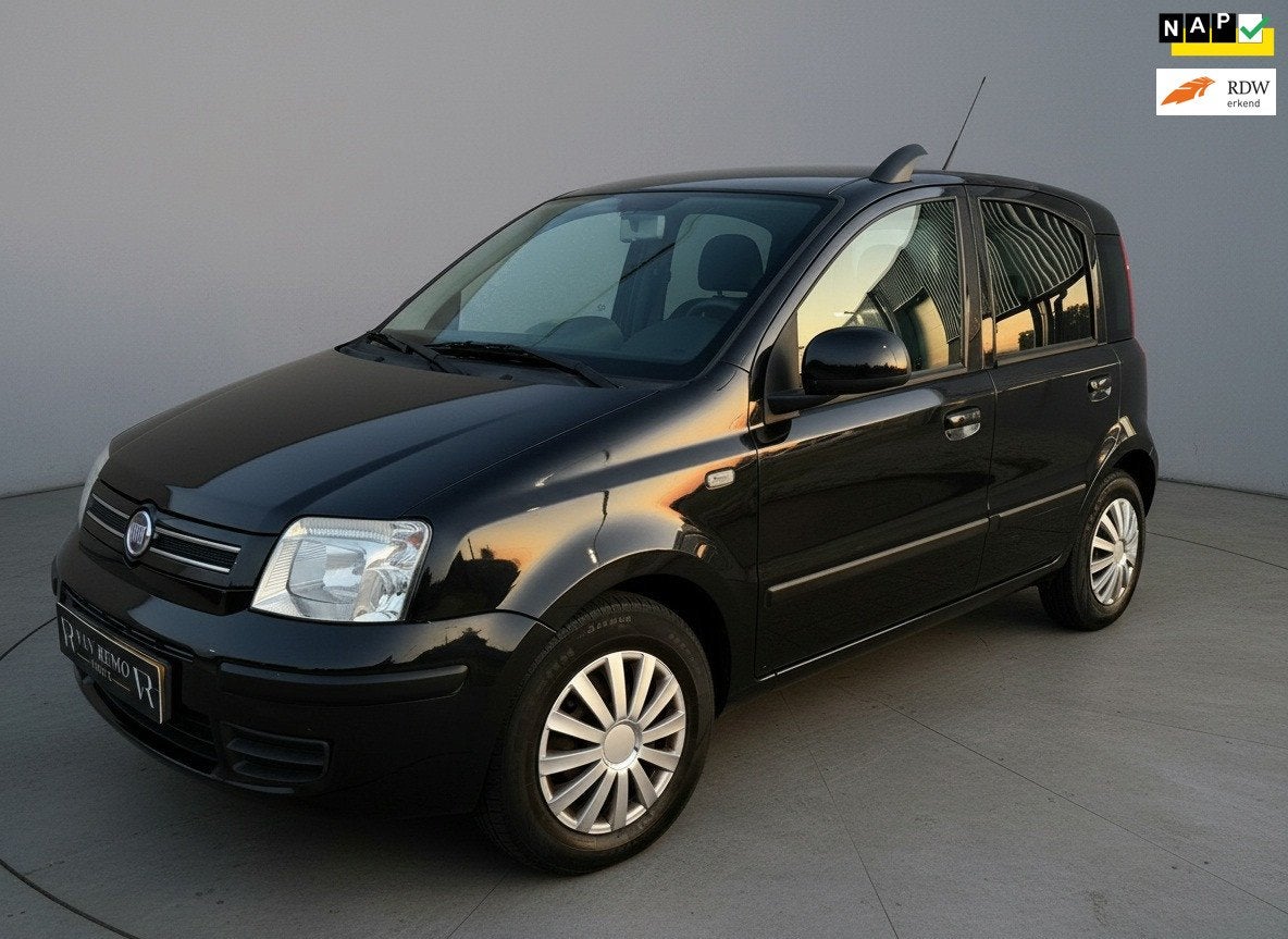 Fiat Panda 1.2 69pk|Airco|BT Audio|Elek.Ramen|2011|Orig NL|N, Euro 5, Stof, Gebruikt, Zwart