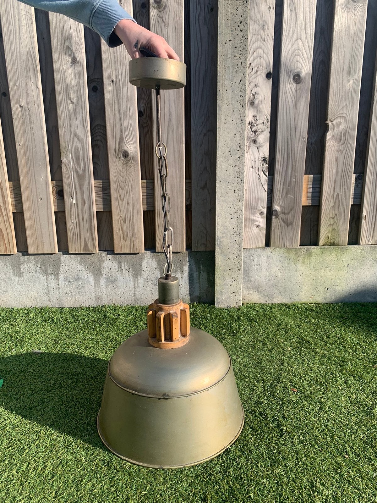 Industriele lamp, Ophalen, Zo goed als nieuw, Minder dan 50 cm