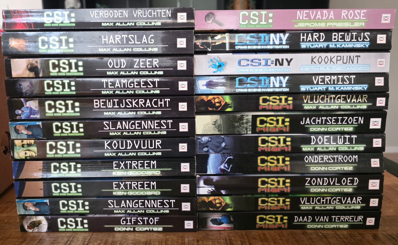 Diverse CSI Pocketboeken - Spannende Misdaadseries, Ophalen, Gelezen, Diverse auteurs (o.a. Max Allan Collins, Donn Cortez), Tv-bewerking