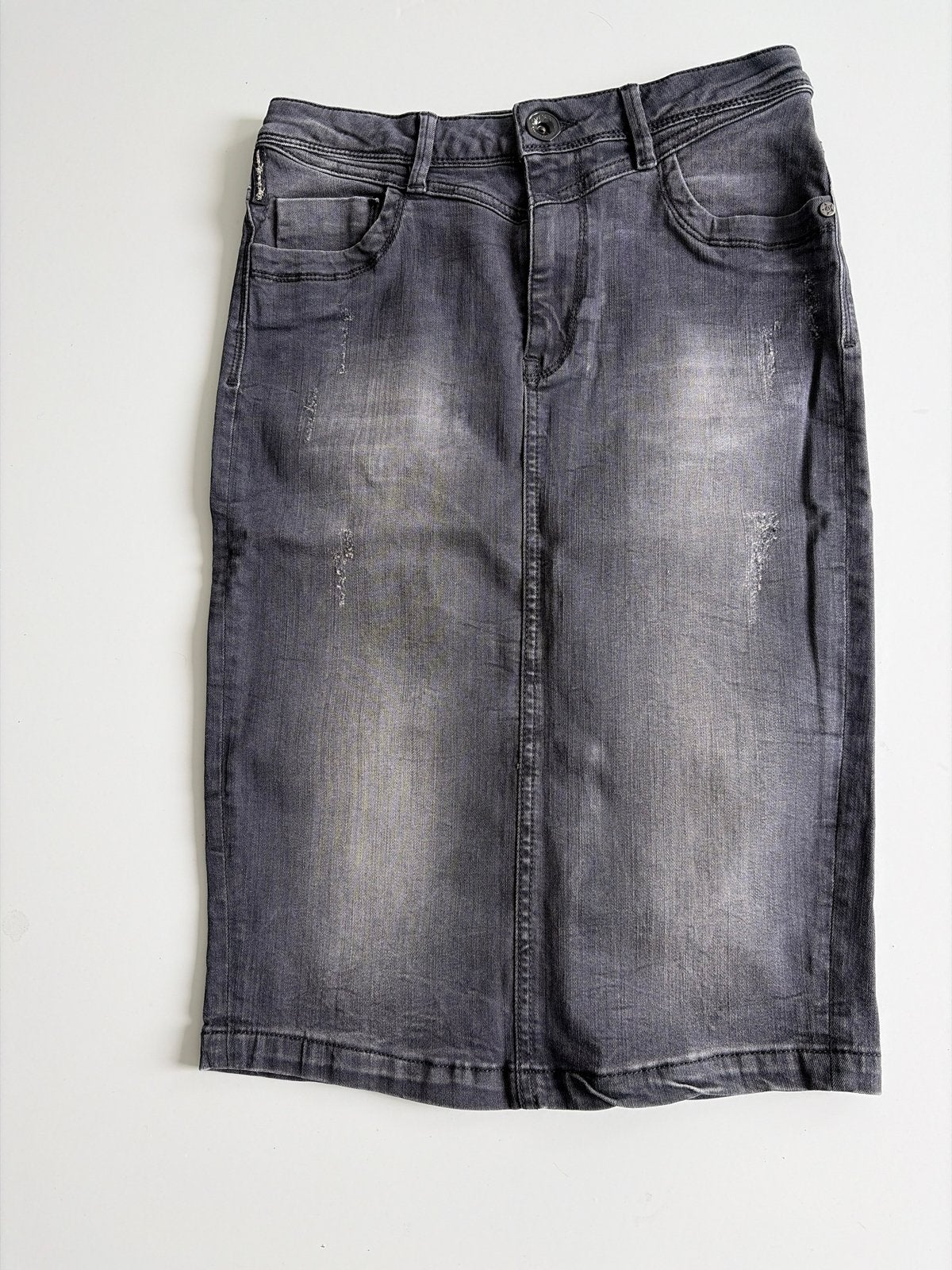 Dept Denim Department spijkerrok grijs maat 38/40 (M), Verzenden, Maat 36 (S), Grijs, Gedragen