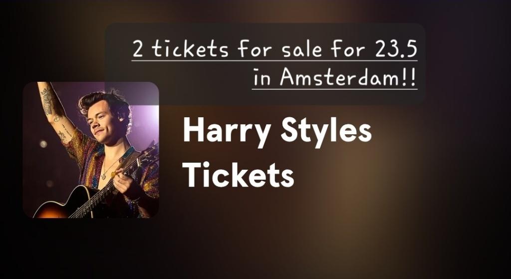 Harry Styles tickets, Tickets en Kaartjes, Twee personen